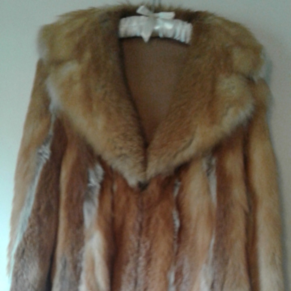 Vintage Genuine Red Fox Swing Coat Size 8 medium